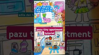 paper doll house tutorial || toca boca pazu #shorts #paperdiy #paperdolls #tocaboca #paper #pazu