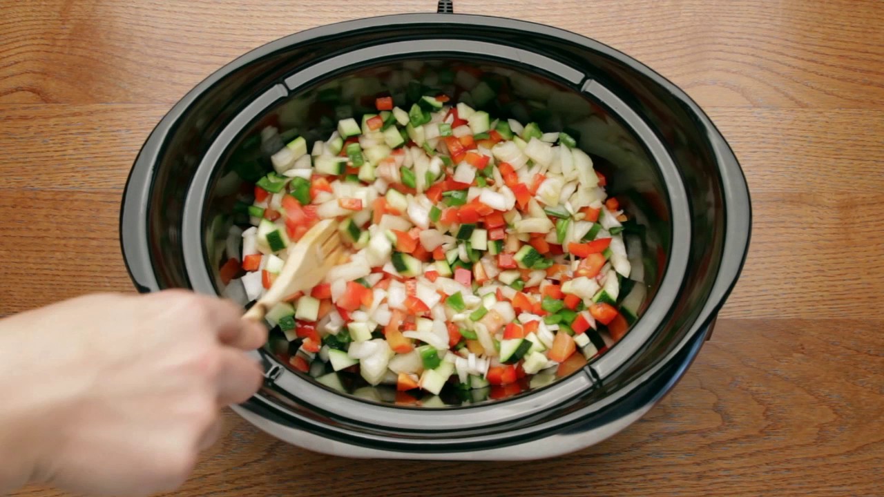 Pisto con huevo - Crock-Pot