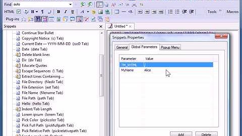 EmEditor Text Editor Snippets Plug-in Redesigned Feature (alpha)