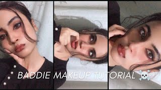 Baddie Makeup Tutorial 🖤👀 Beginner Friendly | Soft Glam Look Using Only 5 Products 💅 screenshot 3