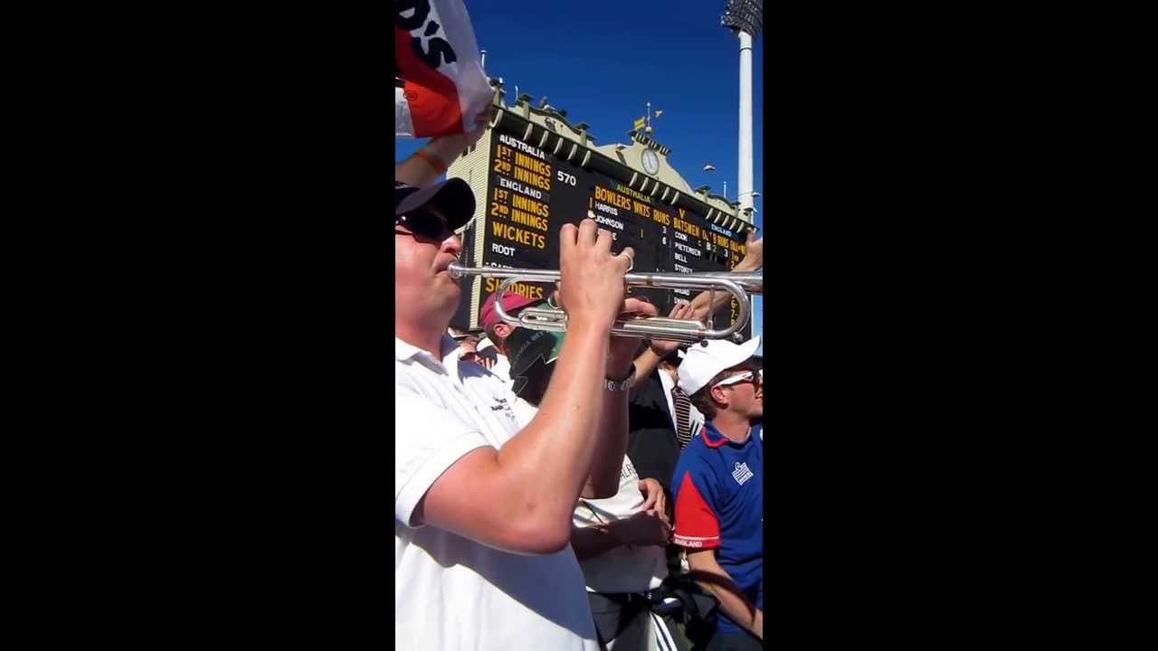 Barmy Army singing take the Urn Home at Adelaide 2013