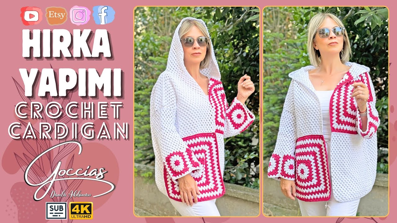 HIRKA YAPIMI  - CROCHET CARDIGAN - SUBTITLE -  DIY
