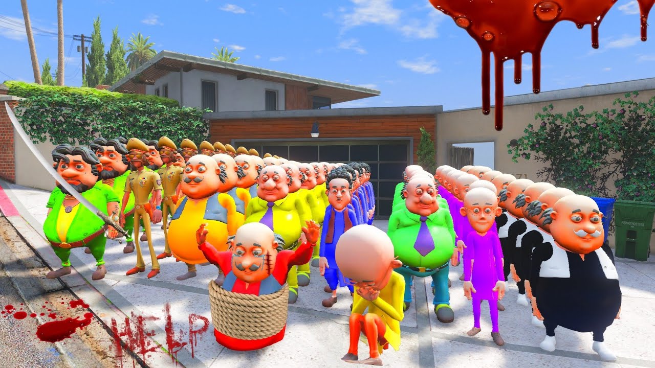 motu Patlu and Dr jhatka colourful 100000😀motu colorful GTA v ka cartoon