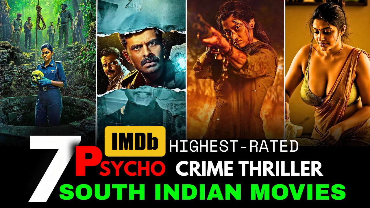Top 7 Best South indian Psycho thriller movies in hindi 2025 | South Investigation Movies