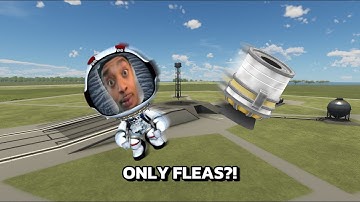 Pushing the Flea Engine way past its limits... (KSP)