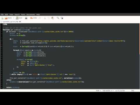 PHP Tutorial: Getting YouTube Playlists and Videos [part 05]