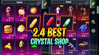Pubg Mobile 2.4 All Crystal Shop Review || Which Crystal Shop Is Best ? (Hindi)