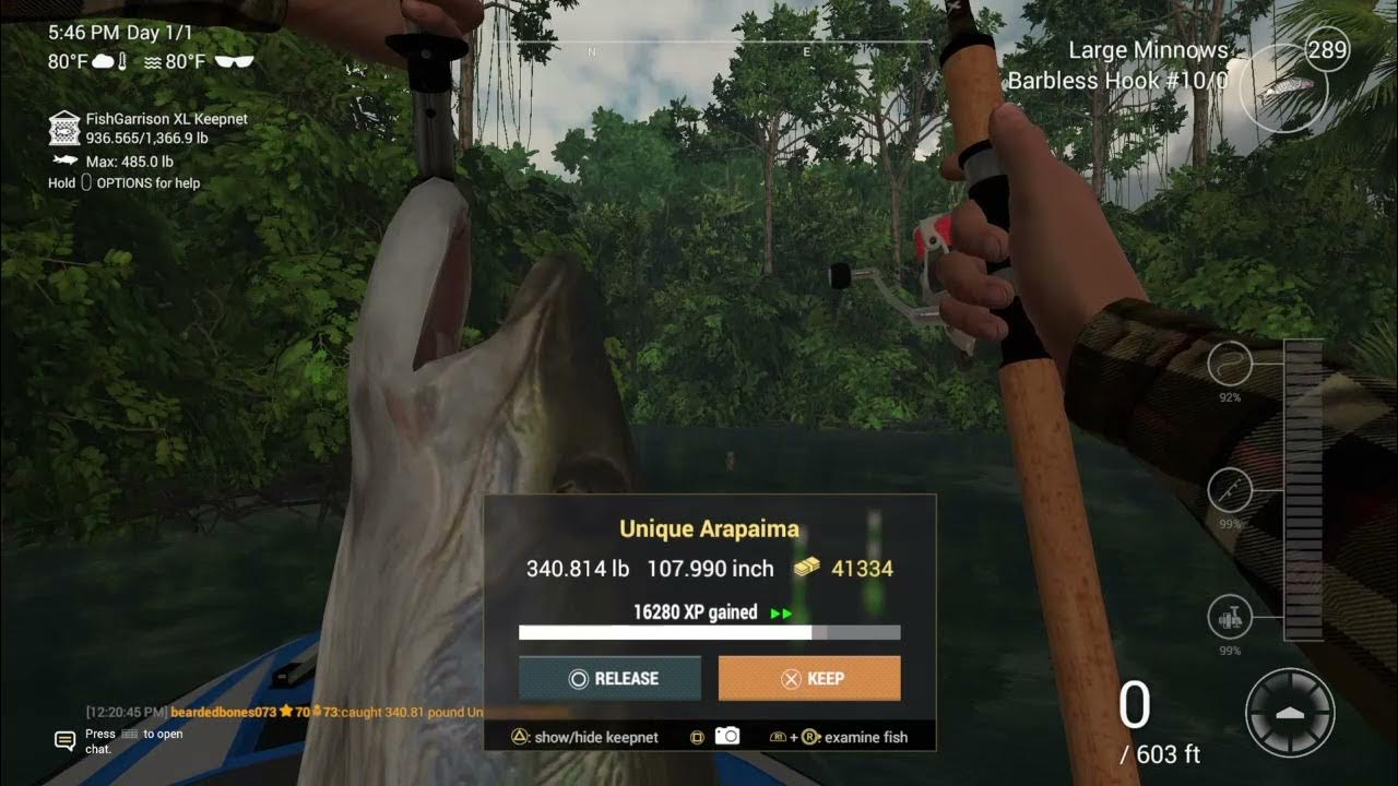 Unique Arapaima on 22lb Fenix Amazonian Maze Fishing Planet - YouTube