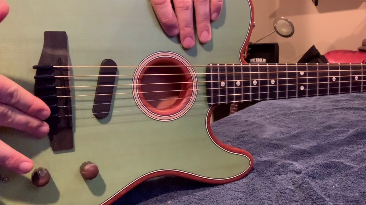 Fender Telecaster Acoustasonic fully reversible, but awesome, mods