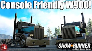 SnowRunner: CONSOLE FRIENDLY KENWORTH W900 with CUSTOM TRAILERS!