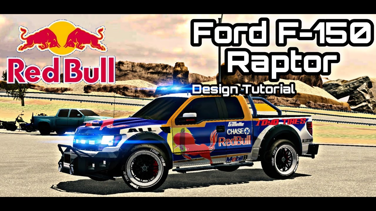 Ford Raptor Redbull Racing Livery Tutorial | Car Parking Multiplayer ...