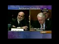 Bunning Grills Bernanke, With Response