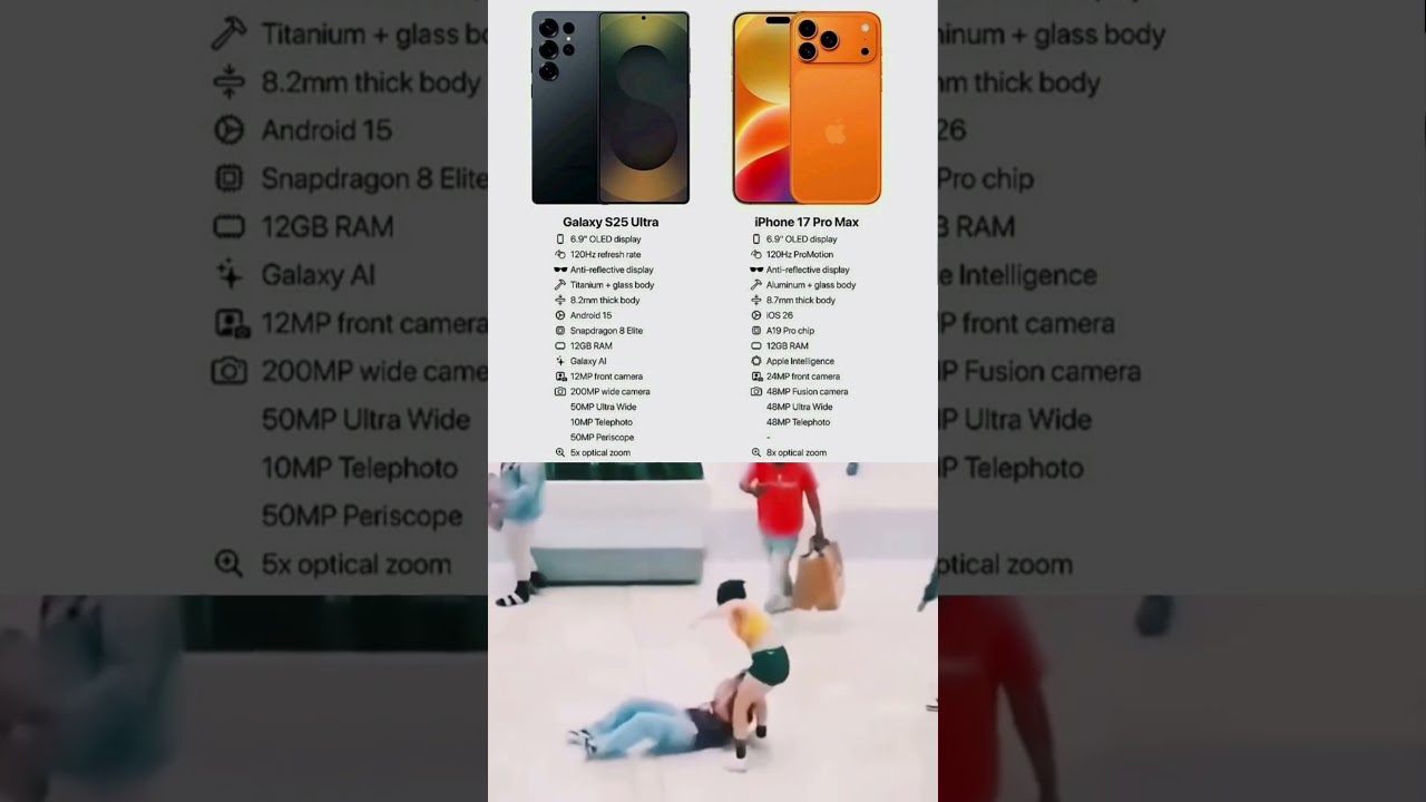 Android vs iOS Flagship Clash — S25 Ultra or iPhone 17 Pro Max