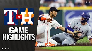 Rangers vs. Astros Game Highlights (9/17/25) | MLB Highlights