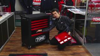 シャッター付ツールキャビンTC8001Rは両側から作業可能！【TONE公式】