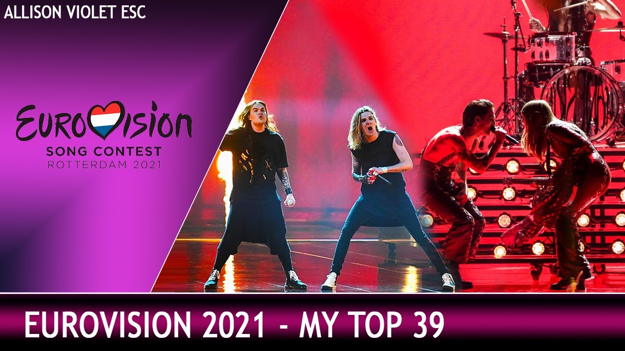 Eurovision 2021 - My Top 39