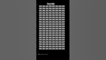 Can you find the hidden 900 in 5sec?Take this iq test|#focustest #opticalillusion #ytshorts #iqtest