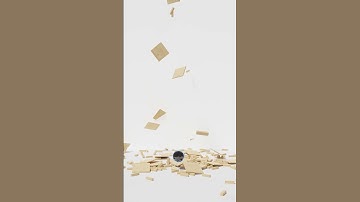 3D Jenga-Style Plank Building Destruction Created Using Blender