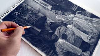 Cozy!...Portrait Drawing ✏️ No Talking | General's Charcoal Pencil Tutorial
