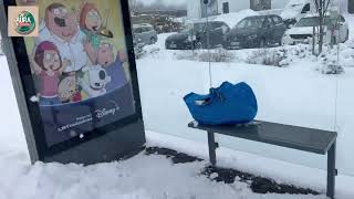 :   , Heavy snow falling - Finland winter season