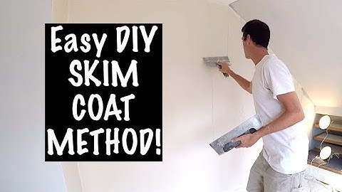 The EASIEST WAY to SKIM COAT a wall!!!
