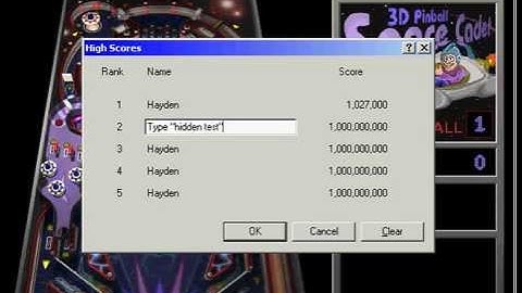 3D Pinball; Get 1,000,000,000 instant high score