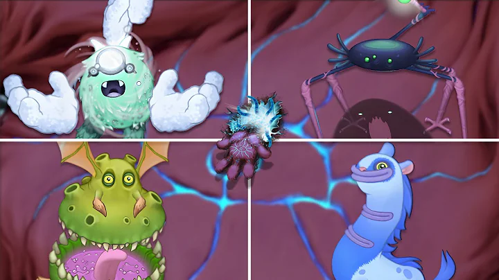 Shadow Islet - All Monster Sounds & Animations (My Singing Monsters)