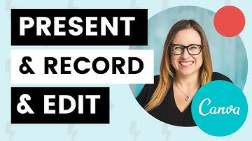 How to Film and Edit Yourself Delivering a Presentation (Canva Tutorial)