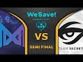 Nigma vs Secret [EPIC] Semi Final WeSave! Charity Play EU 2020 Highlights Dota 2