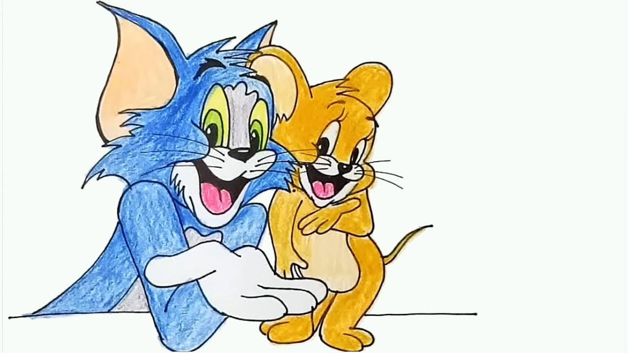 tom and jerry drawing easy