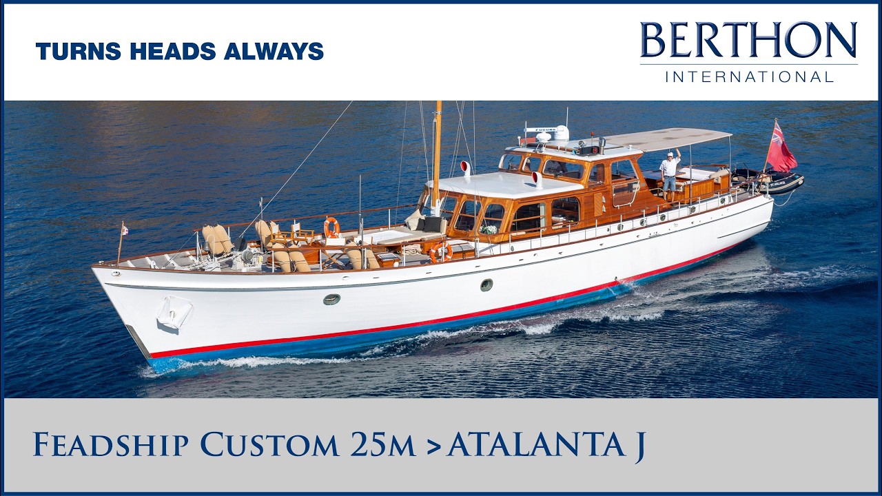 ⁣Feadship Custom 25m “ATALANTA J” Yacht for Sale | Turns Heads Always | Tour with Sue Grant (2)