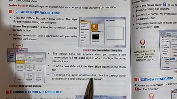 Class 4 || Microsoft PowerPoint 2007 || Creating a presentation and adding text into a placeholder.