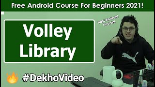 Adding Volley Library dependency & Fake JSON API | Android Tutorials in Hindi 18