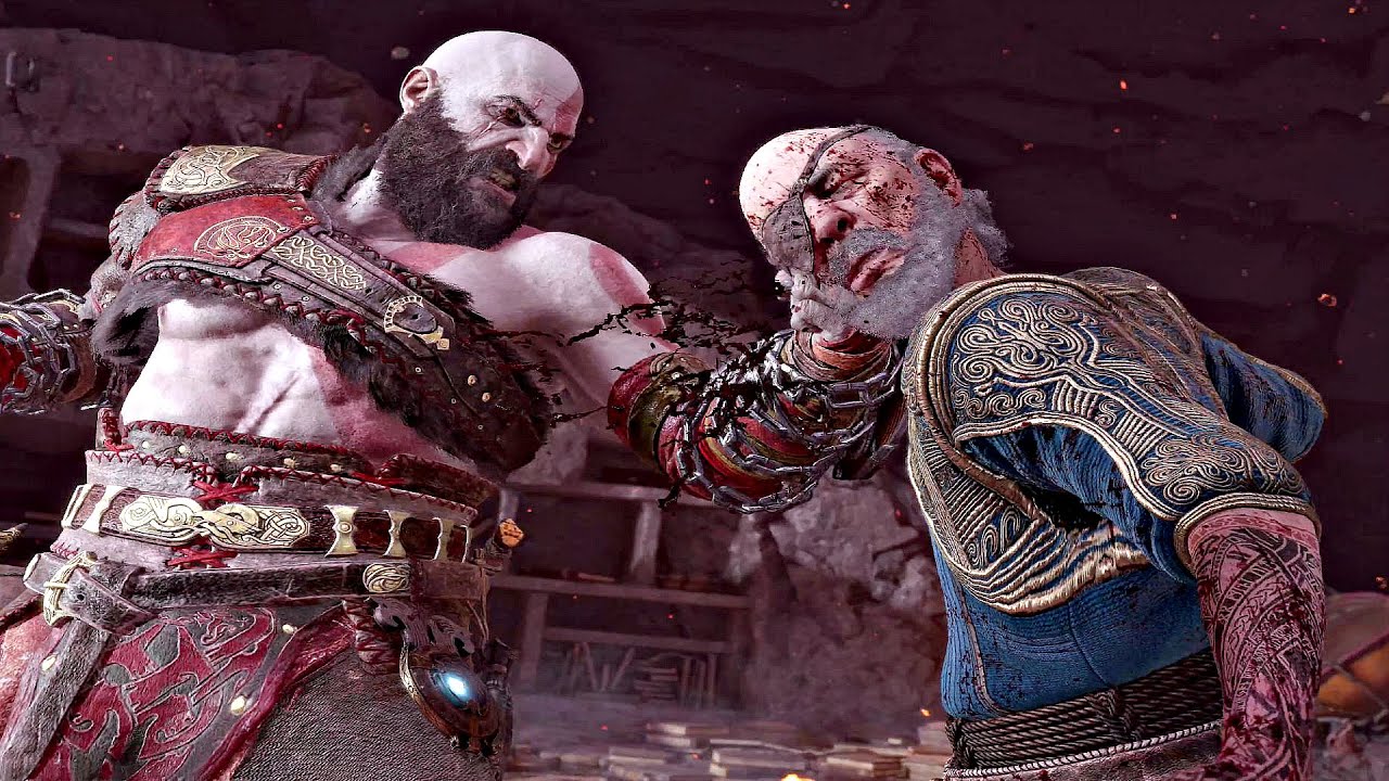 God of War 5 Ragnarok - THOR Vs Kratos Boss Fight & Death Scene (4K 60FPS)  PS5 