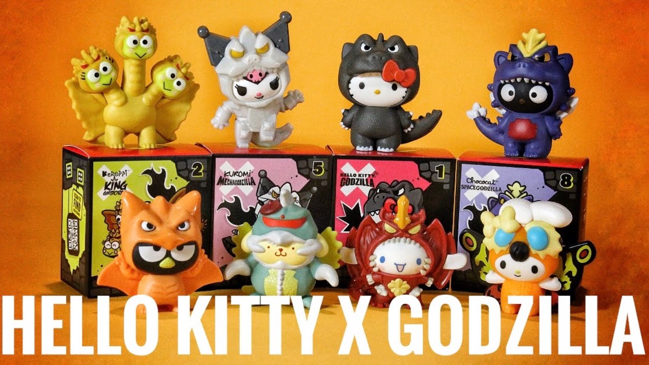 Hello Kitty X Godzilla Happy Meal Toys Review - YouTube