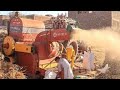 موسم حصاد القمح  كيف يتم استخلاص الحبوب والتبن