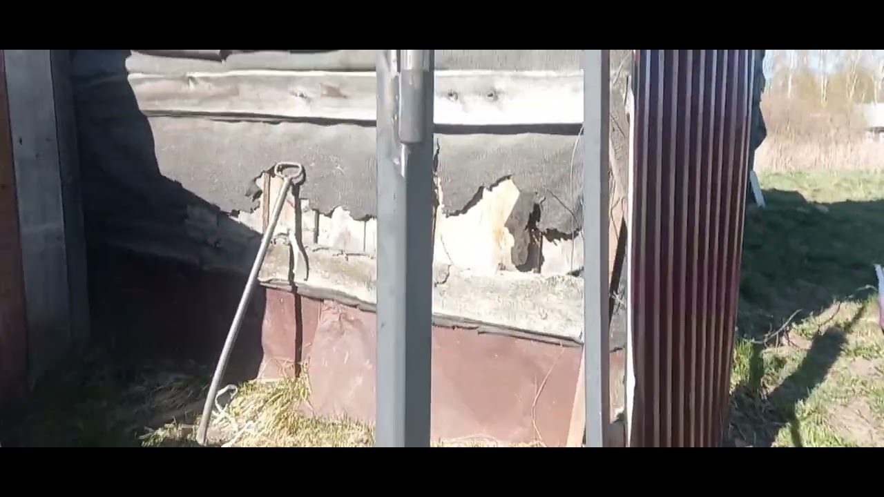 ремонт уличных ворот - YouTube