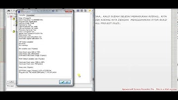 Video Tutorial Simulasi LED berjalan menggunakan AVR Micro controler (Atmega16)