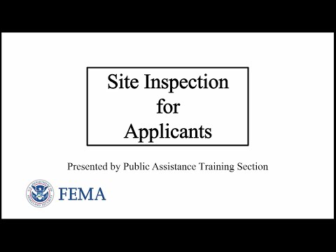 Grants Portal - SI for Applicants (1 of 4) - Introduction to Virtual Site Inspections