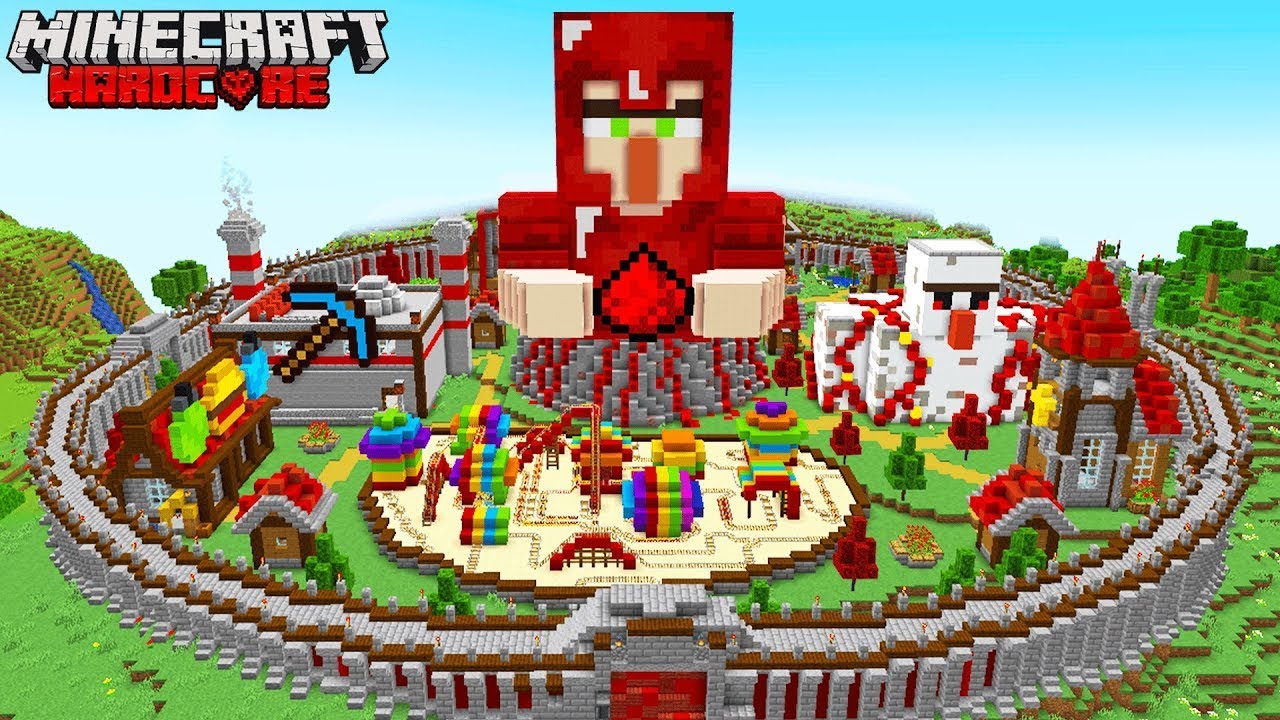 Ich habe ein REDSTONE-DORF in Minecraft Hardcore gebaut!