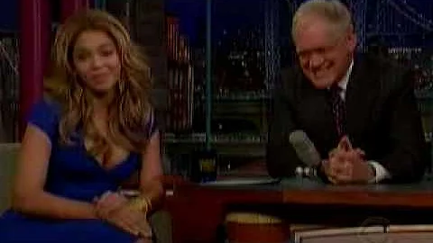 Beyonce on Letterman Show