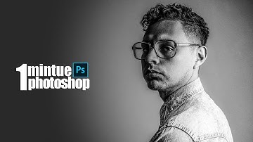 Photoshop tutorial : Black & white HDR effect just 1 min