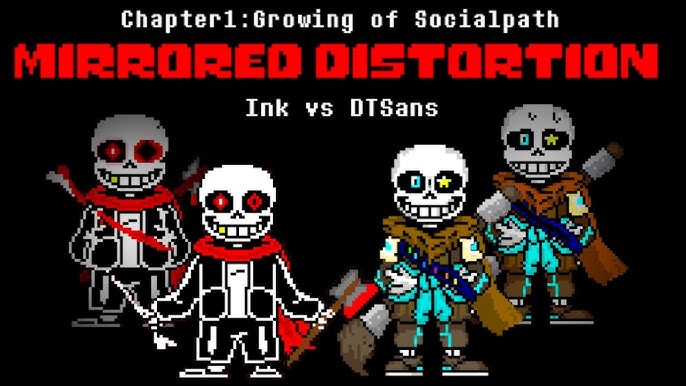 Mirrored Distortion] Chapter1-Ep2 Horror Sans vs Distorted Sans 