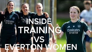 Arsenal Women's Training Today ahead of Everton WSL Clash | Arsenal Women vs Everton Women
