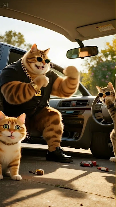 🔥 The Cat Rap Mashup by 917 Josh | Coolest Feline Freestyle Ever!#shorts #cat #funny