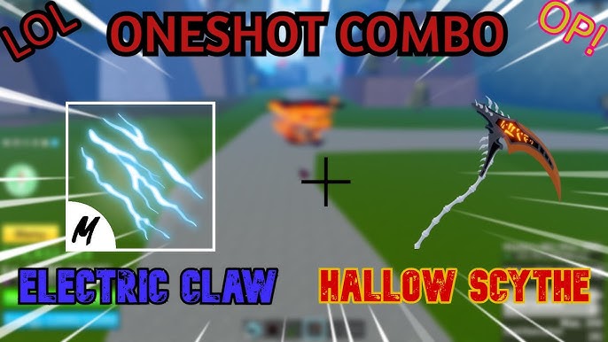 I make a easy combo whit electric portal z,claw c,hollow scythe z
