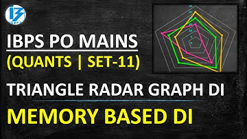 TRIANGULAR RADAR GRAPH DI ASKED IN IBPS PO MAINS 2018 || QUANTS | DAY-11|| SBI CLERK/IBPS RRB 2021