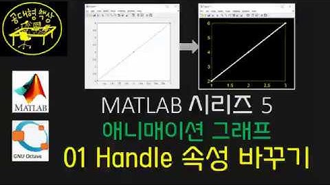 매트랩 (MATLAB) 5-01 애니매이션 그래프 - 핸들 (Handle) 이용 그래프 속성 바꾸기