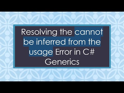 Resolving the cannot