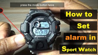 How to Set Alarm in G-Shock Watch | Sport Watch Alarm Settings | Led Digital Watch Alarm Setting screenshot 1